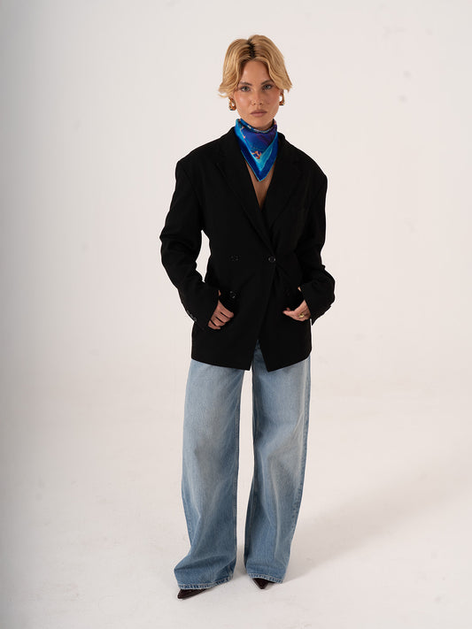 La Costa Blu – Akdeniz Esintili Fular (68x68 cm)