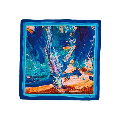 La Costa Blu – Akdeniz Esintili Fular (123x123 cm)