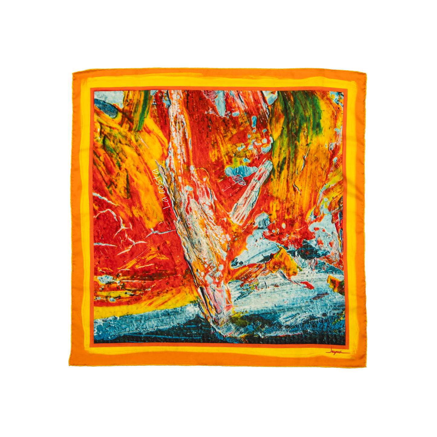 La Costa – Turuncu Akdeniz Esintili Fular (68x68 cm)