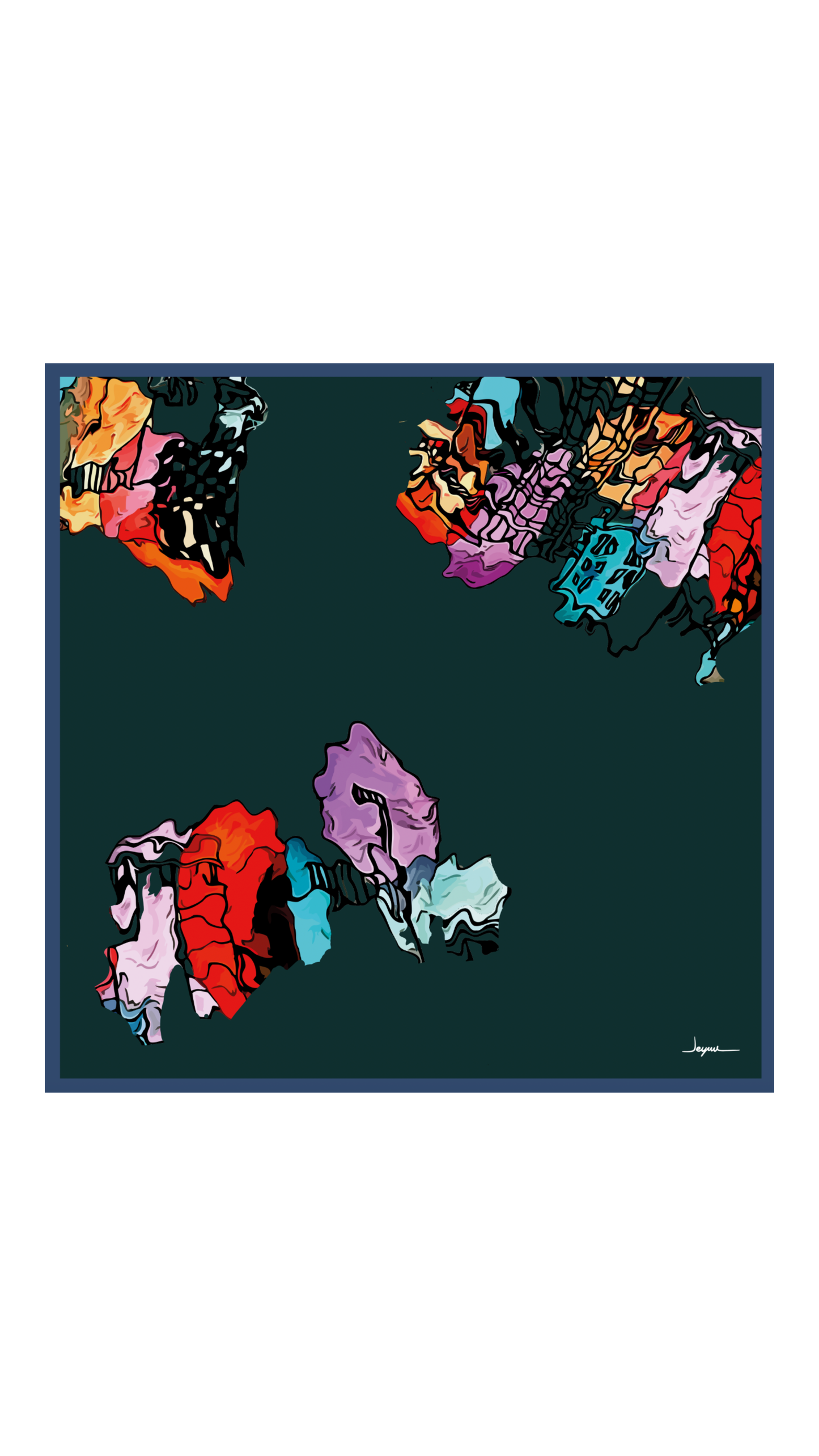 Spazio 123x123 - büyük boy  şal