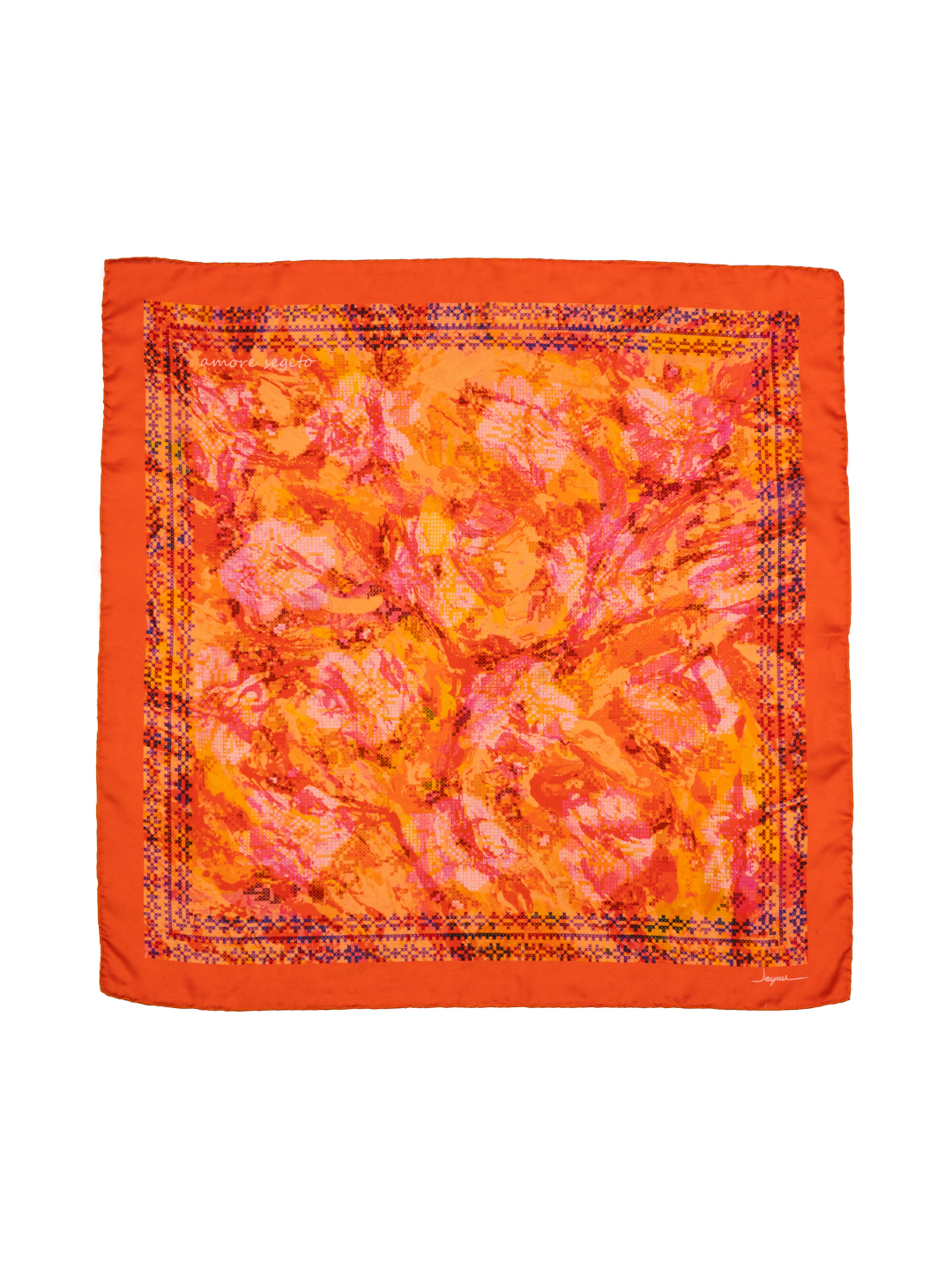 Amore Segreto – Romantik Desenli Fular (68x68 cm)