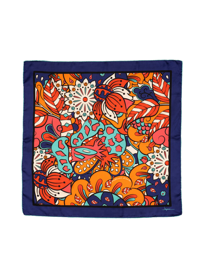 Festival d’Arte – Renkli Sanat Temalı Fular (123x123 cm)