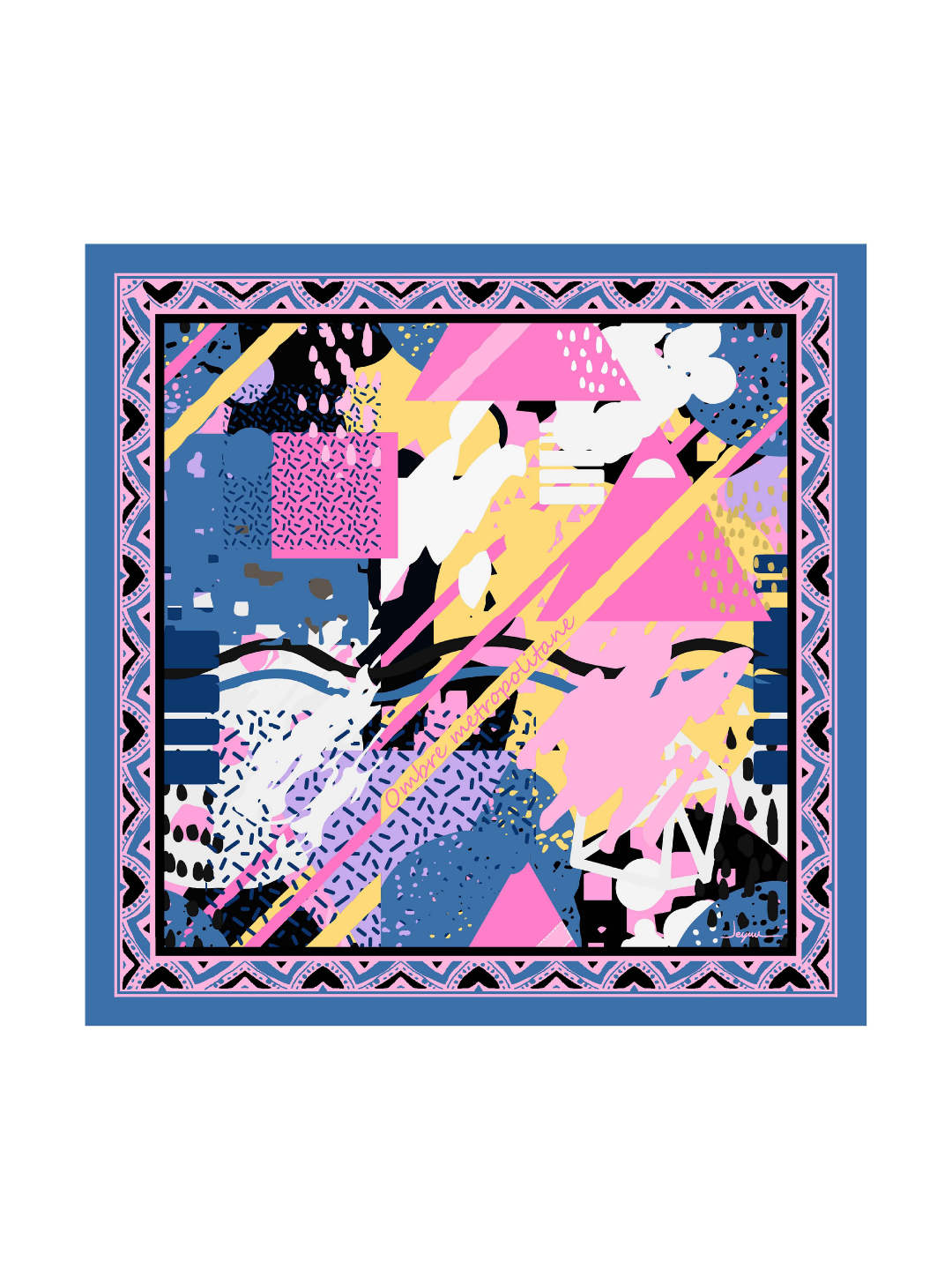 Ombre Metropolitane 123x123 Alfa Silk Fular