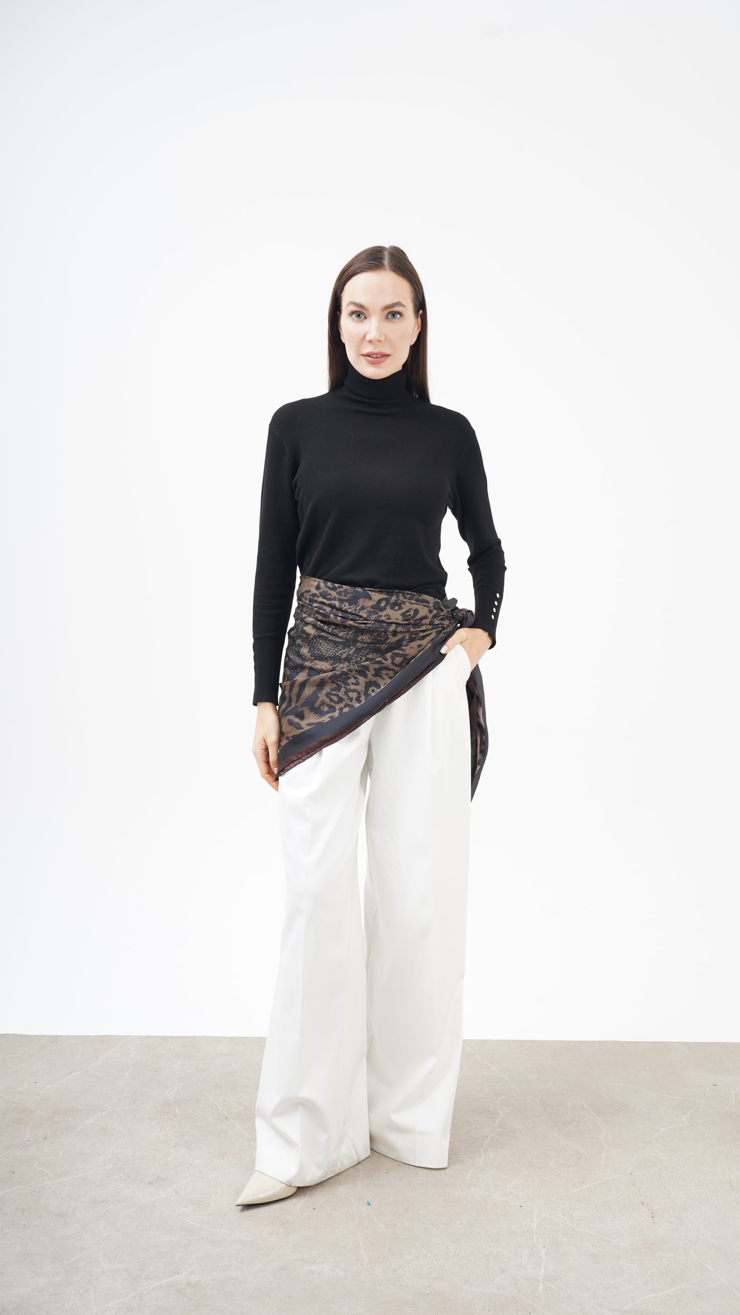 Creatura Nobile | 123x123 Alfa Silk Şal/Fular