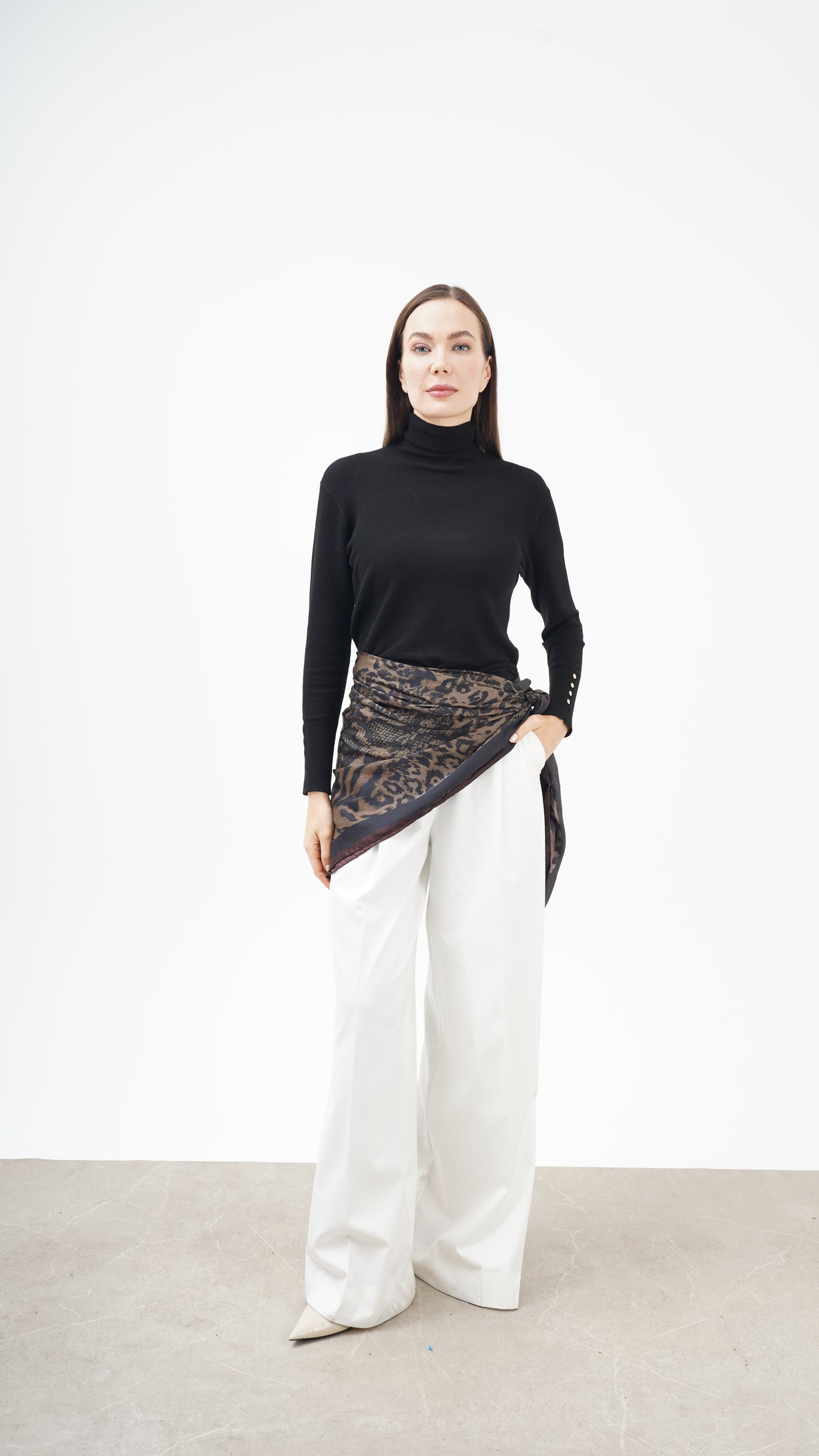 Creatura Nobile | 123x123 Alfa Silk Şal/Fular