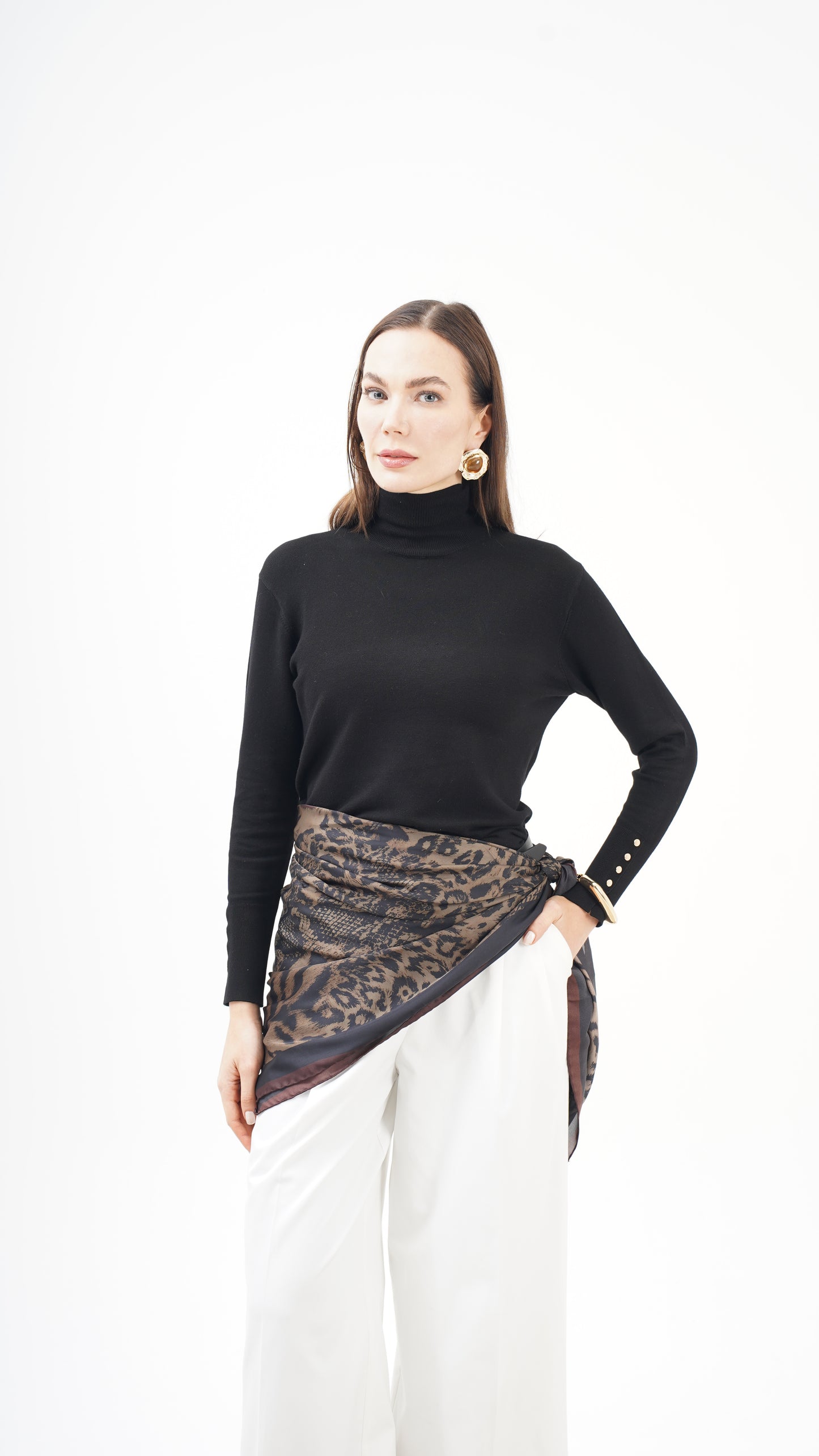 Creatura Nobile | 123x123 Alfa Silk Şal/Fular