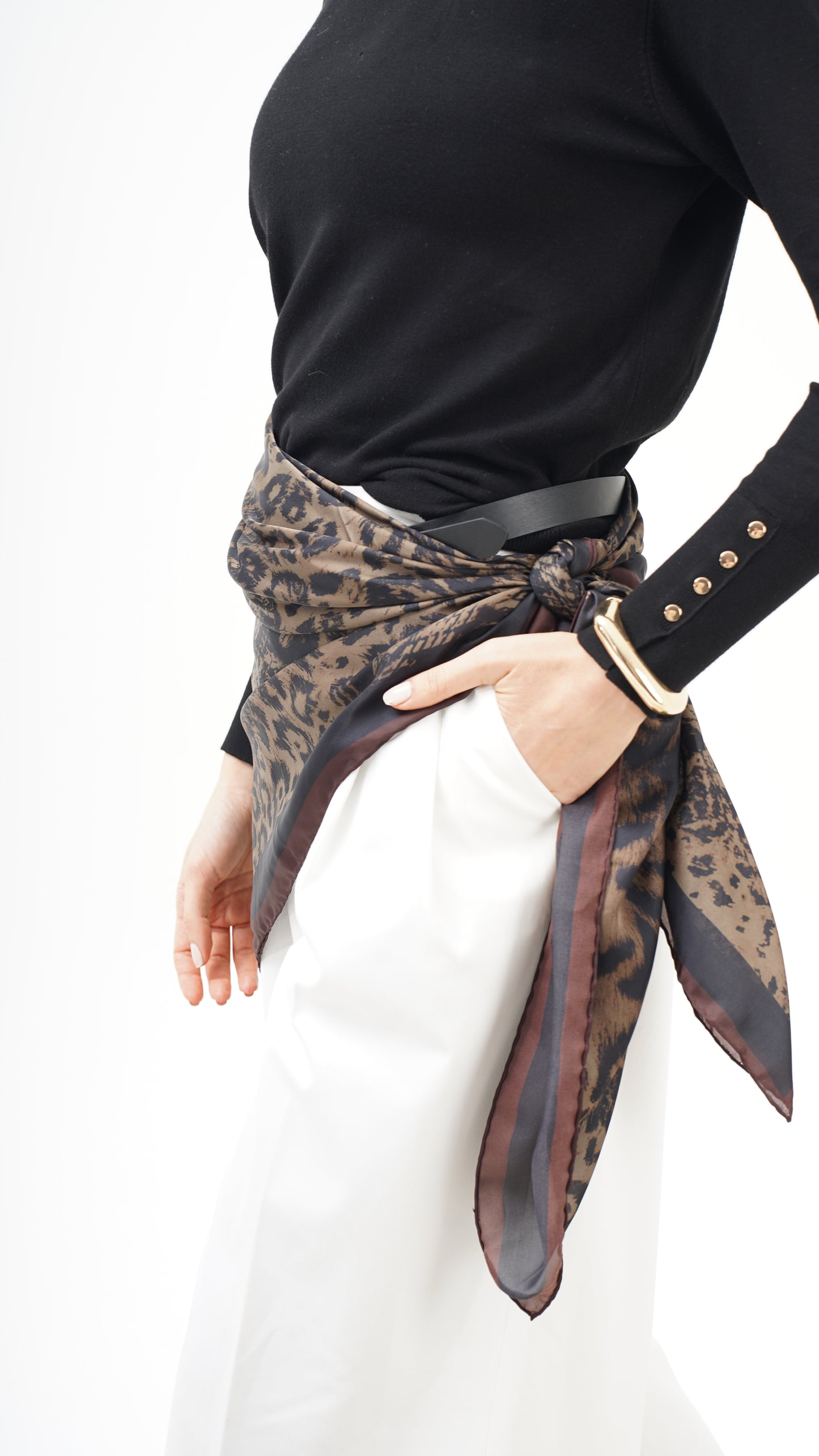 Creatura Nobile | 123x123 Alfa Silk Şal/Fular