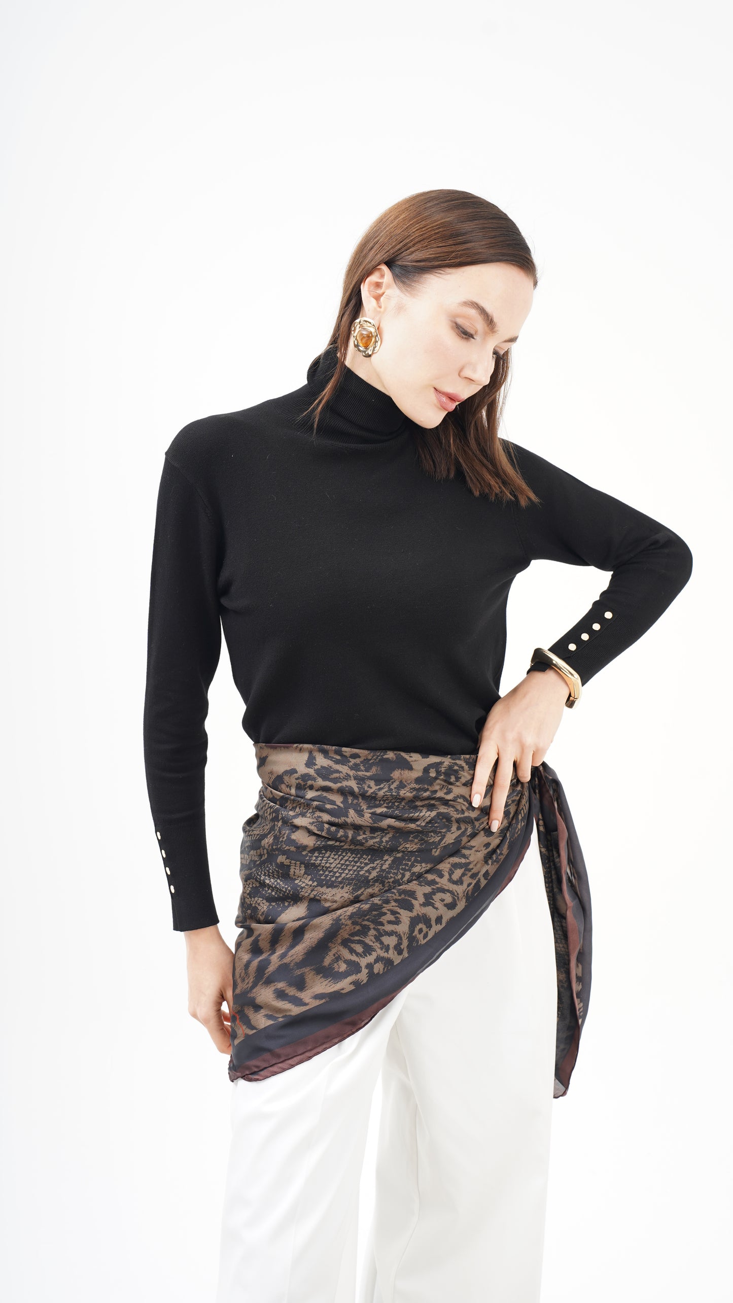 Creatura Nobile | 123x123 Alfa Silk Şal/Fular