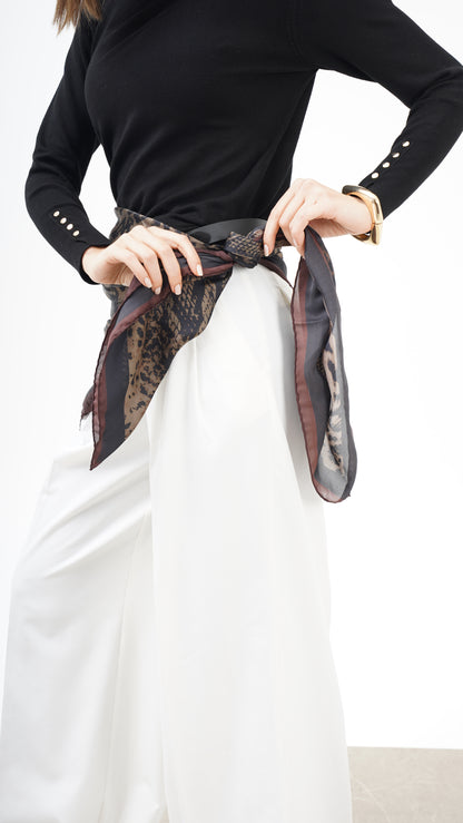 Creatura Nobile | 123x123 Alfa Silk Şal/Fular