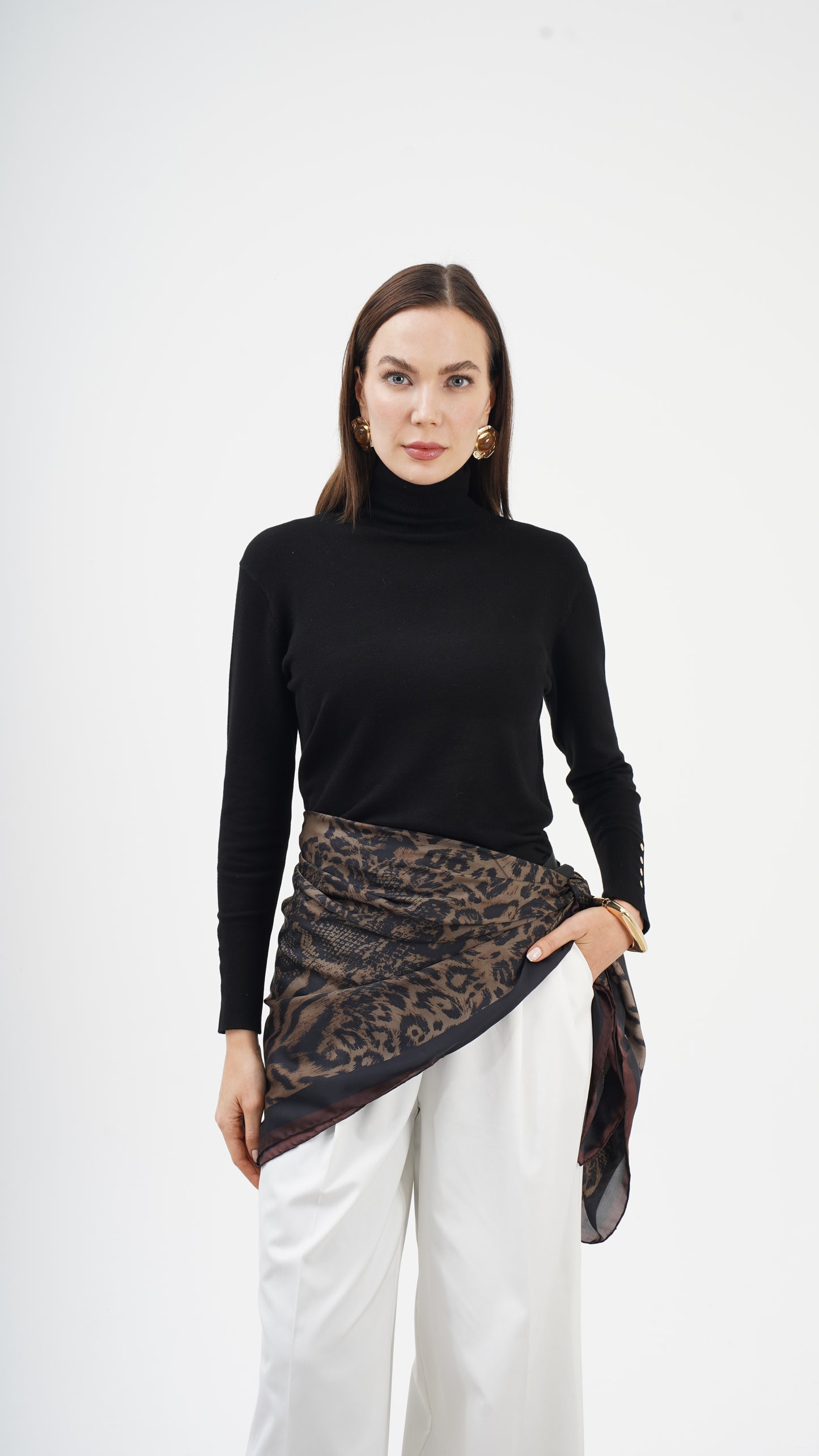 Creatura Nobile | 123x123 Alfa Silk Şal/Fular