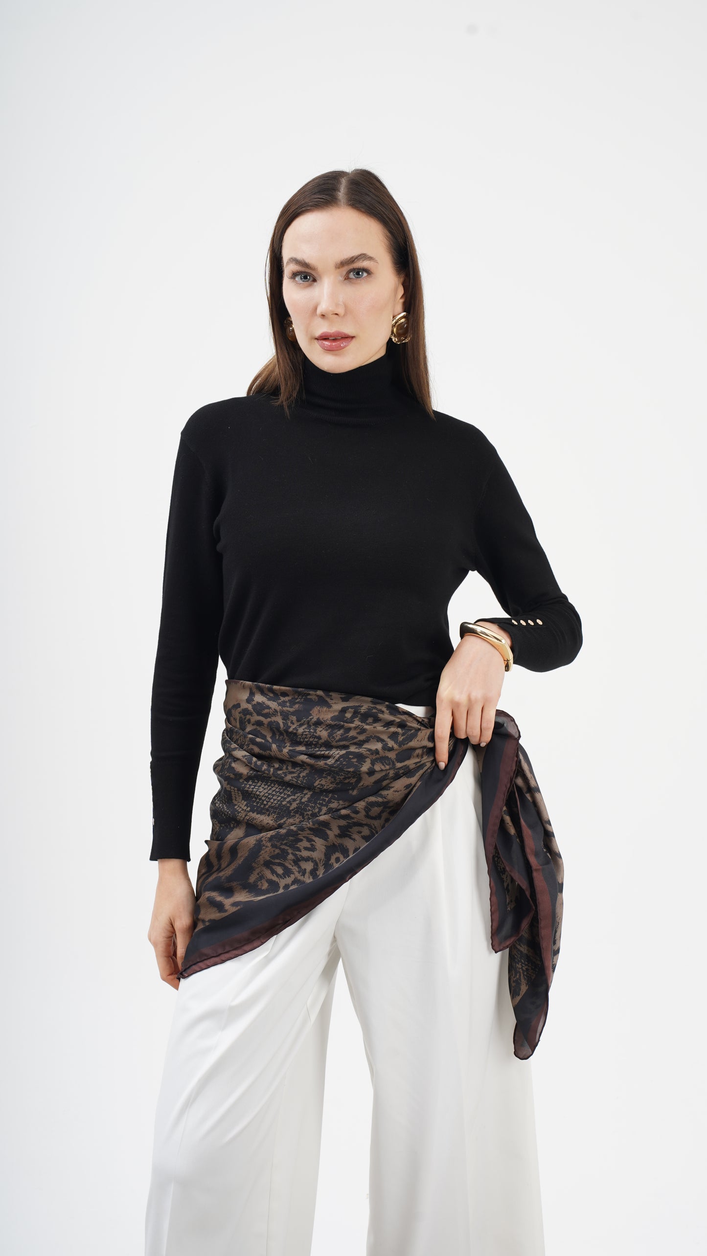 Creatura Nobile | 123x123 Alfa Silk Şal/Fular