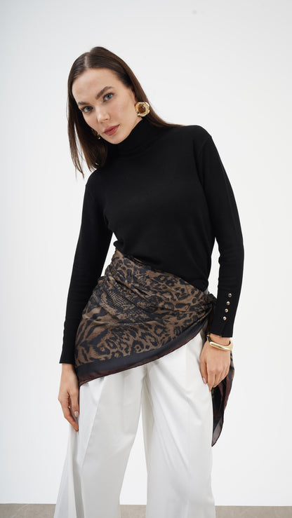 Creatura Nobile | 123x123 Alfa Silk Şal/Fular