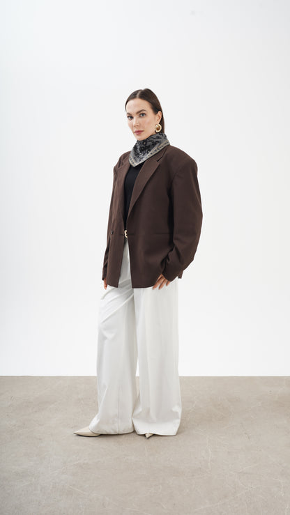 Rose nere 68x68 Etnik desenli orta boy fular