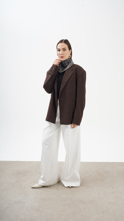 Rose nere 68x68 Etnik desenli orta boy fular