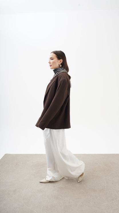 Rose nere 68x68 Etnik desenli orta boy fular