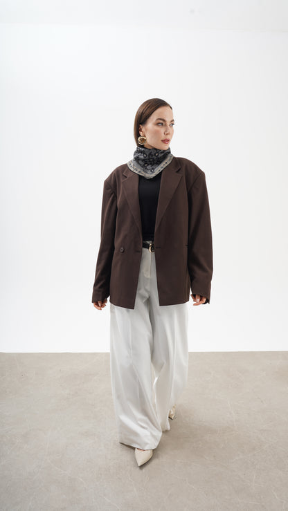 Rose nere 68x68 Etnik desenli orta boy fular