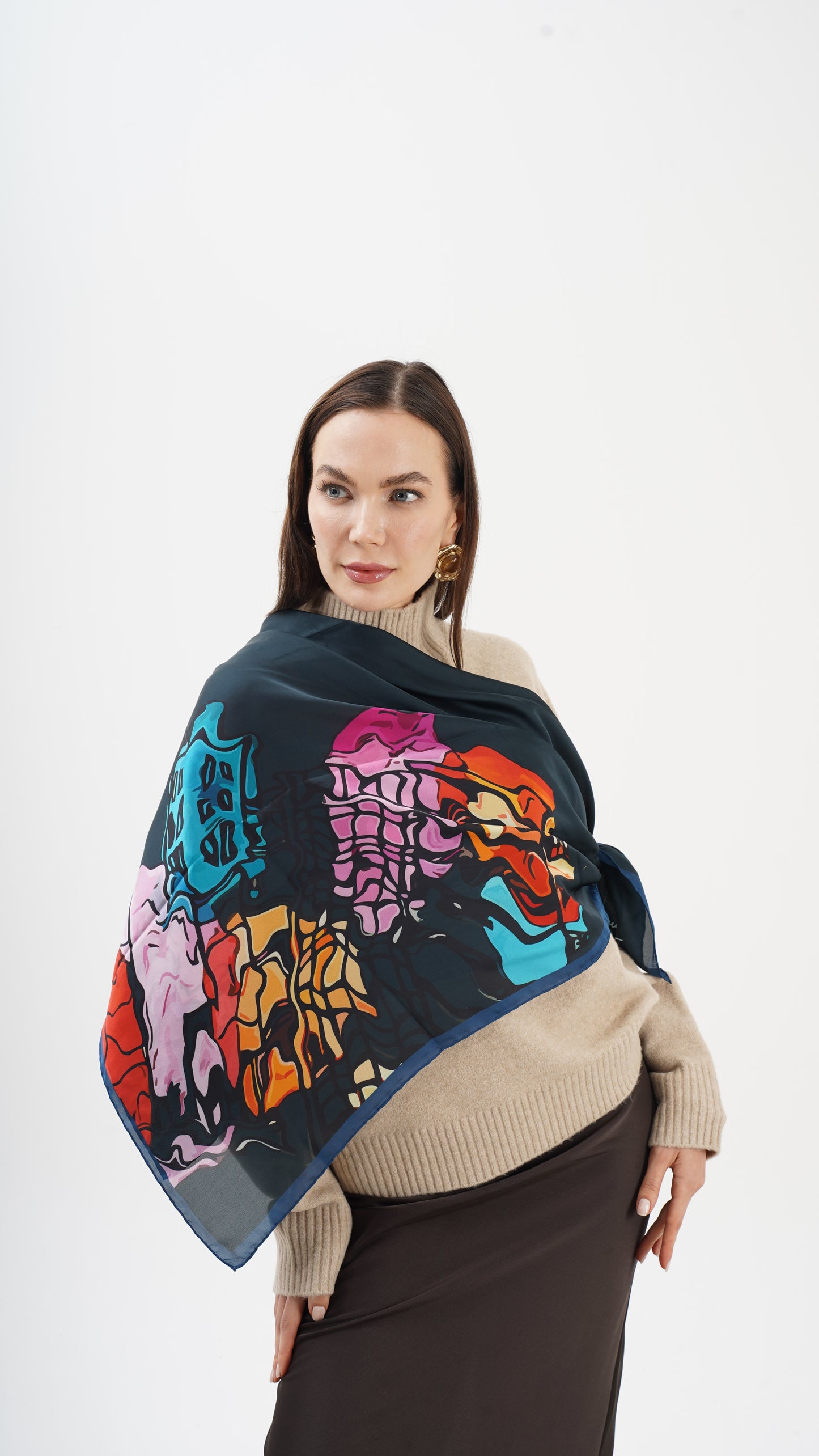 Spazio 123x123 - büyük boy  şal