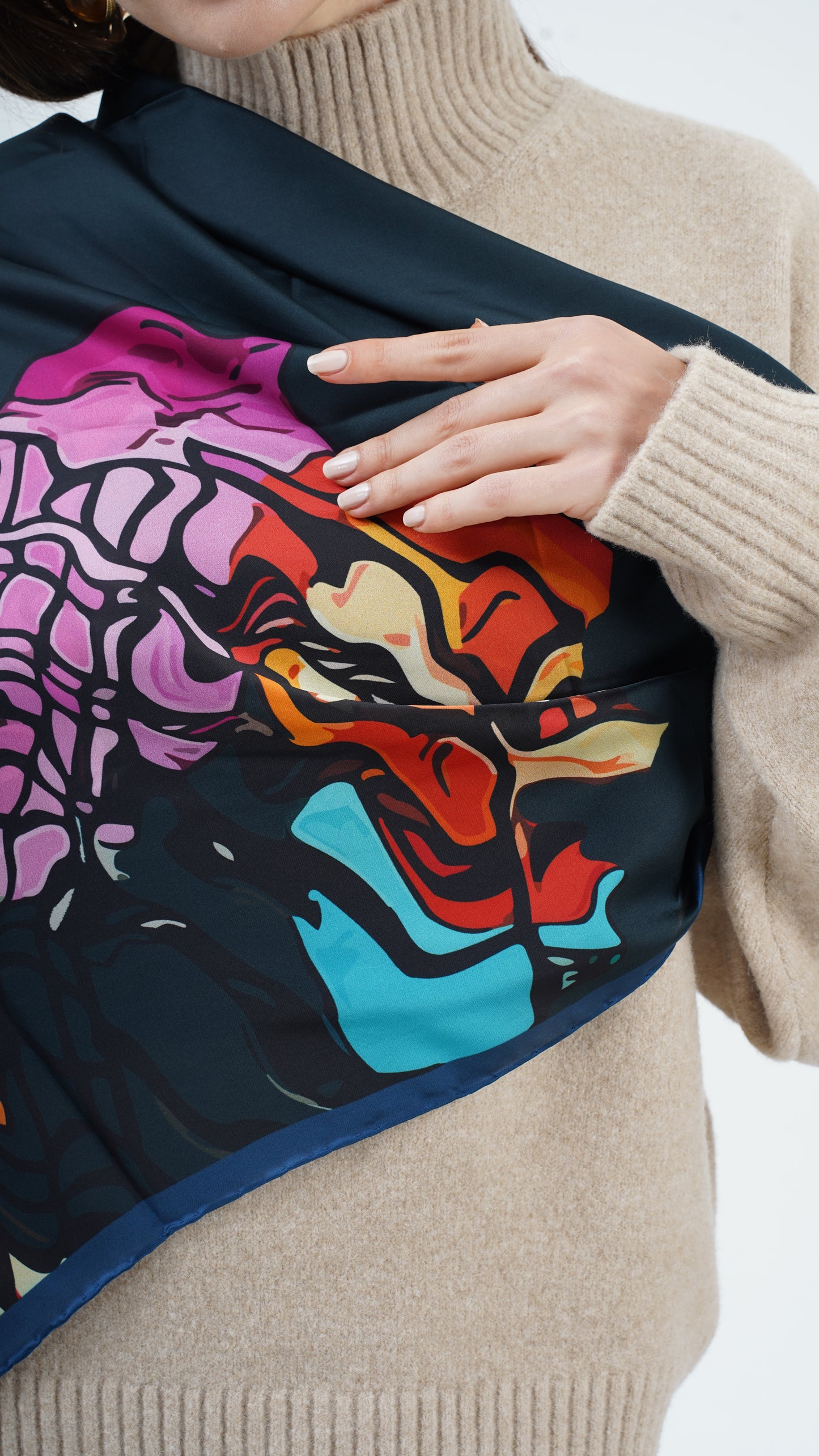 Spazio 123x123 - büyük boy  şal