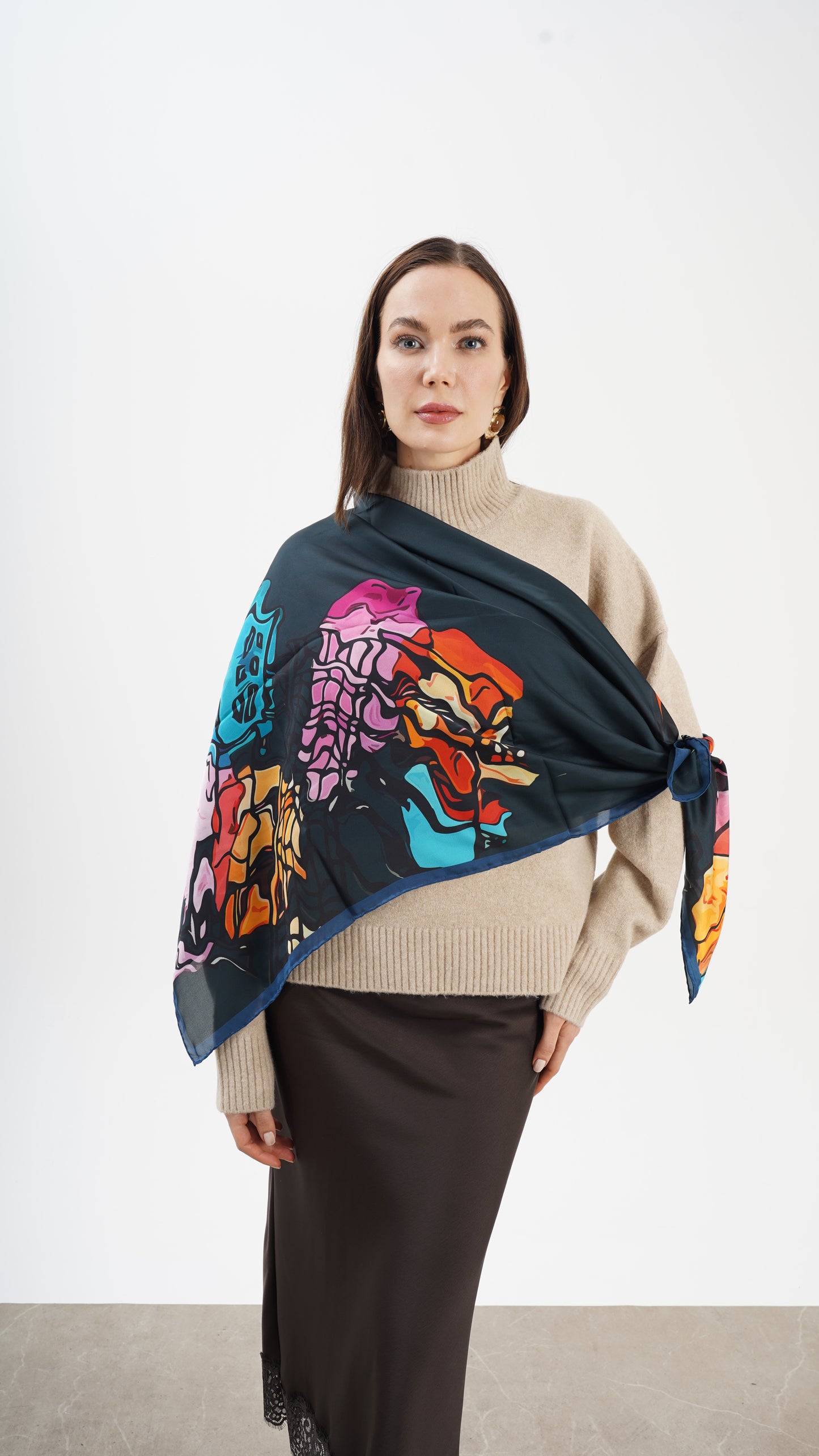 Spazio 123x123 - büyük boy  şal