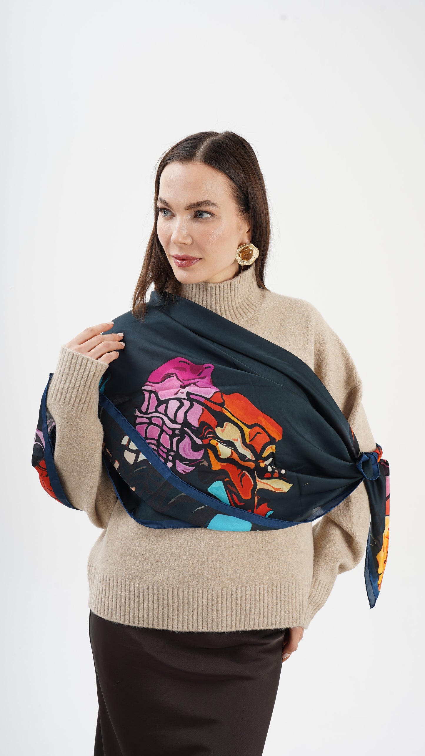 Spazio 123x123 - büyük boy  şal