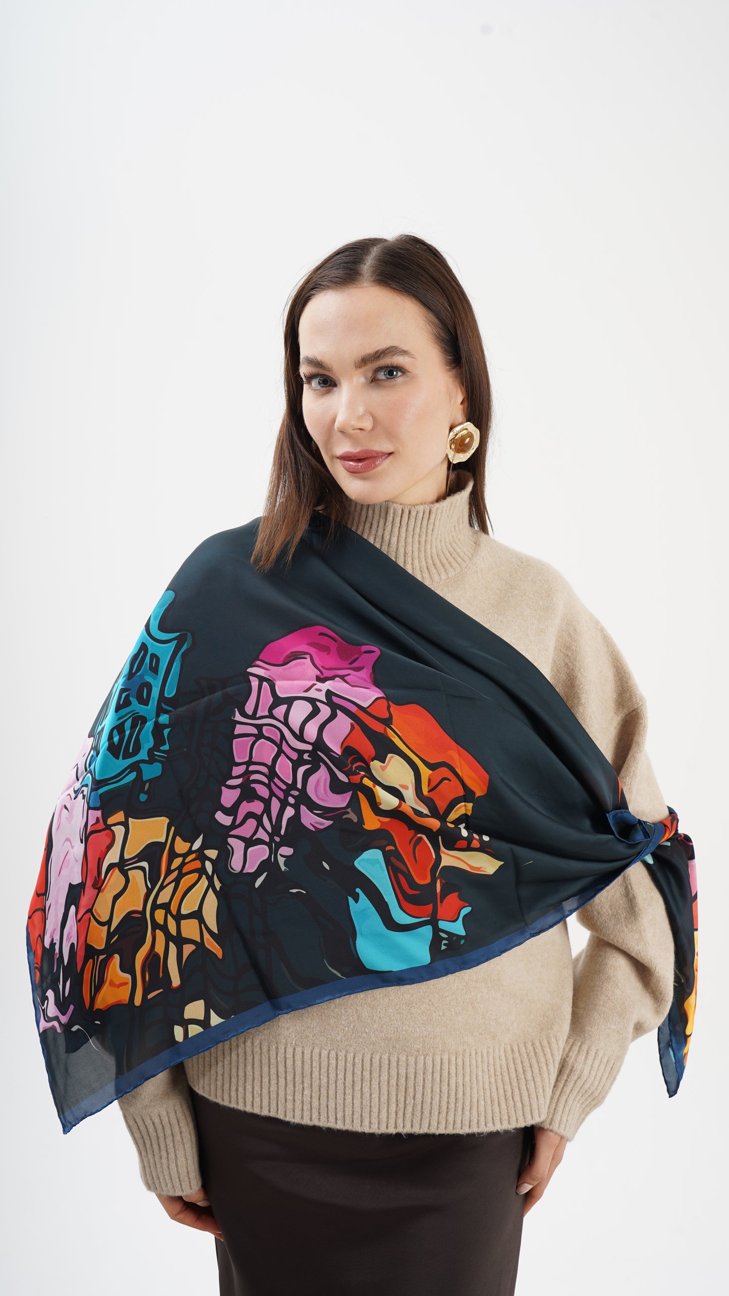 Spazio 123x123 - büyük boy  şal