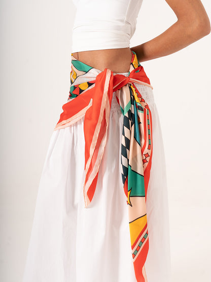 Inconscio – Düşsel Desenli Fular (123x123 cm)