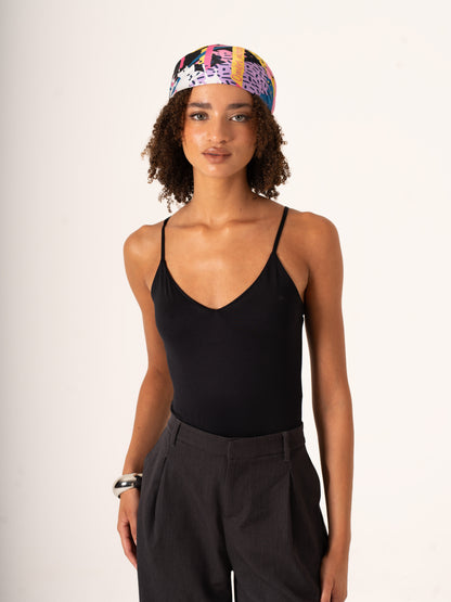 Ombre Metropolitane – Şehir Işıkları ve Gölge Temalı Fular (68x68 cm)