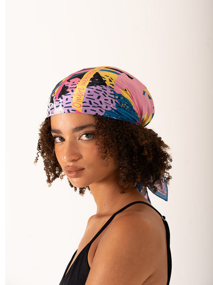 Ombre Metropolitane – Şehir Işıkları ve Gölge Temalı Fular (68x68 cm)