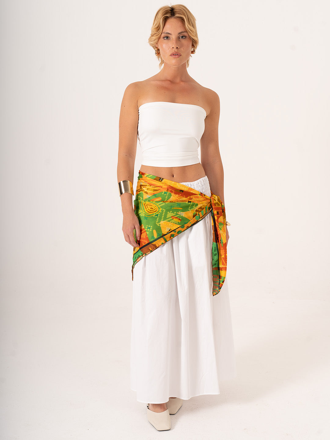 Gli Alberi Piangenti – Melankolik Doğa Temalı Fular (123x123 cm)