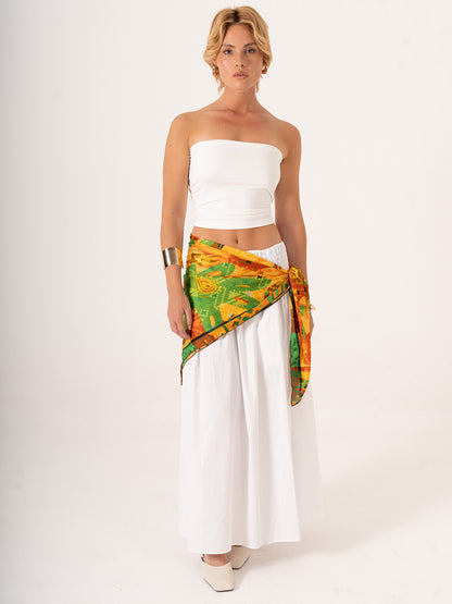 Gli Alberi Piangenti – Melankolik Doğa Temalı Fular (123x123 cm)