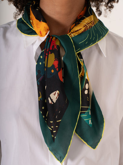 L’Indecisione – Soyut ve Duygusal Temalı Fular (68x68 cm)