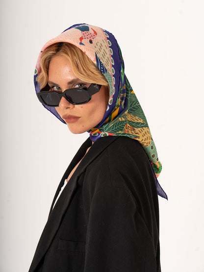 Villaggio nella Foresta 123x123 Fular