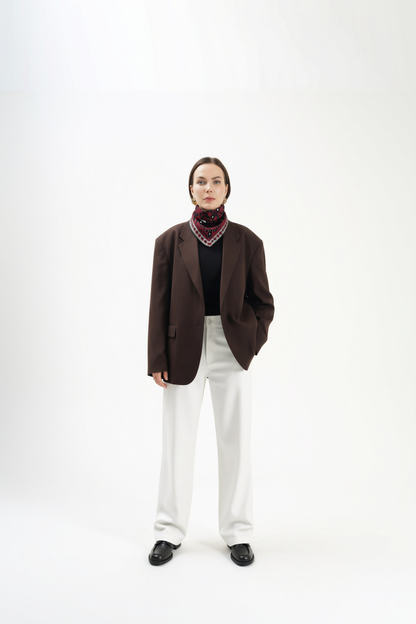 Rose Bordeaux - 68x68 orta boy bordo fular