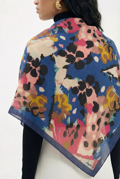 Vento Colorato 123x123 pastel boya desenli orta boy fular