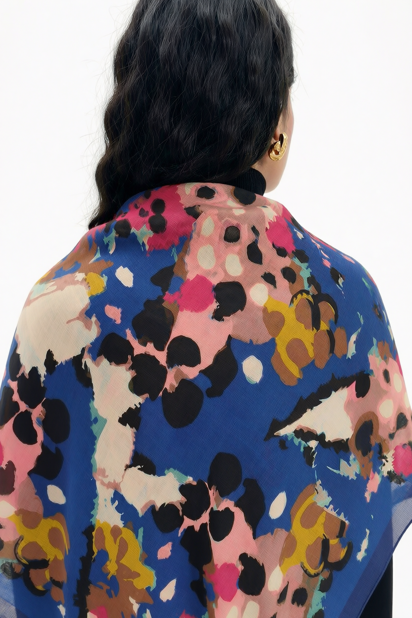 Vento Colorato 123x123 pastel boya desenli orta boy fular